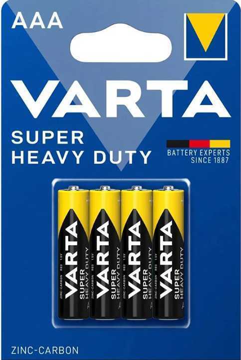 Батарейка Varta SUPERLIFE R03 AAA BL4 Heavy Duty 1.5V (2003) Элементы питания (батарейки) фото, изображение