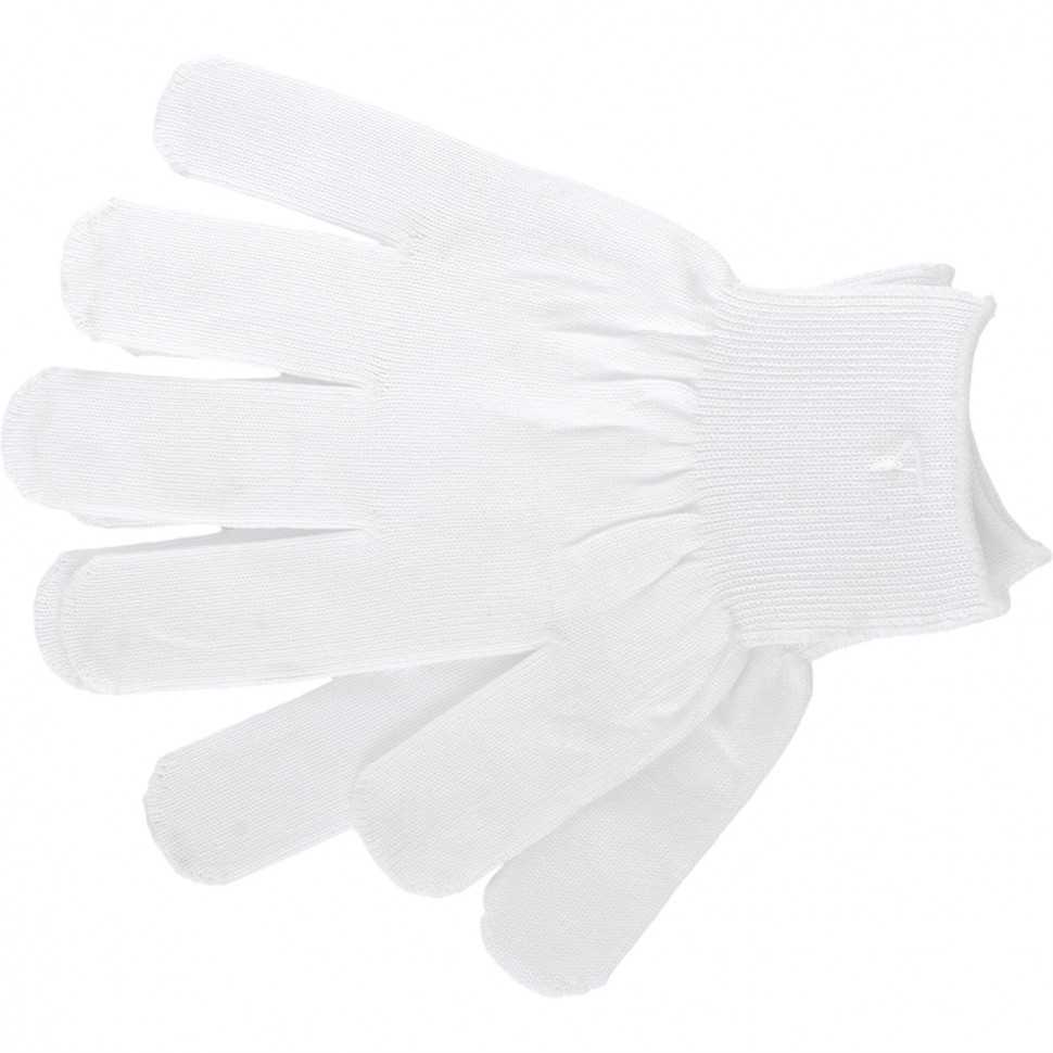 Перчатки Нейлон, 13 класс, белые, L Россия Перчатки из нейлона фото, изображение