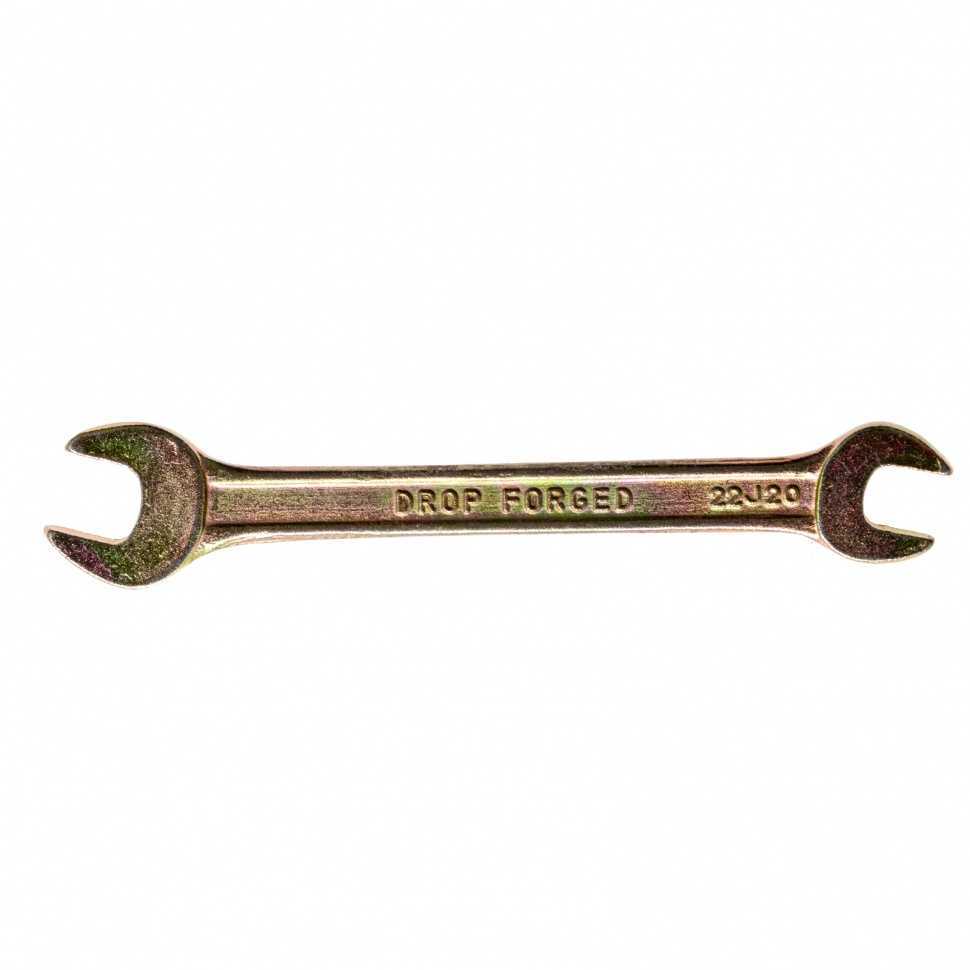Ключ рожковый, 8 х 10 мм, желтый цинк Сибртех Ключи рожковые фото, изображение