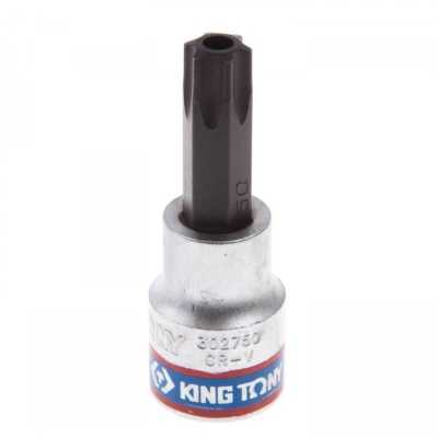 Насадка (бита) торцевая 3/8", TORX, T50, L = 50 мм, с отверстием KING TONY 302750 Насадки фото, изображение